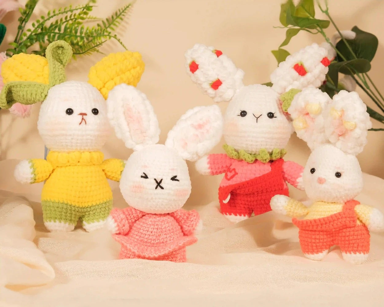 Free crochet bunny pattern - Hooktasy