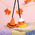 Halloween Cute Candy Corn Hanging Crochet Pattern - Hooktasy