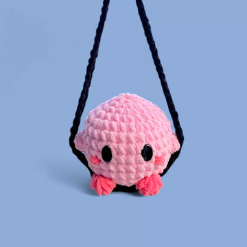 Plushy Kirby Hanging Crochet Pattern