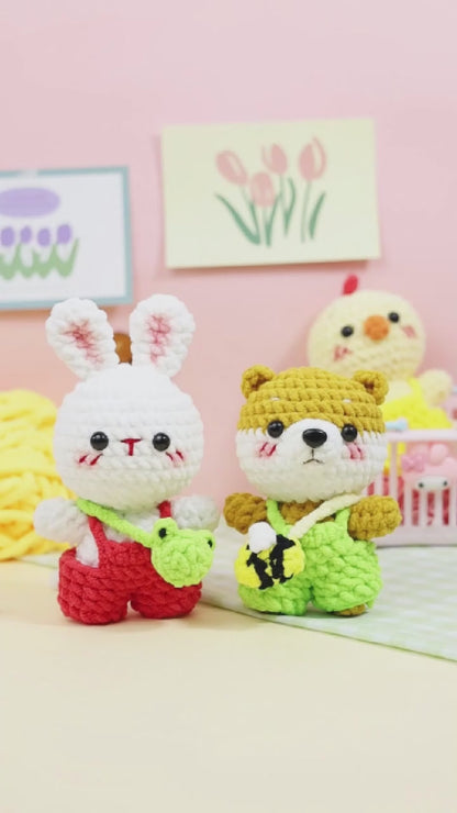 5-in-1 Happy Farm Animals Crochet Pattern