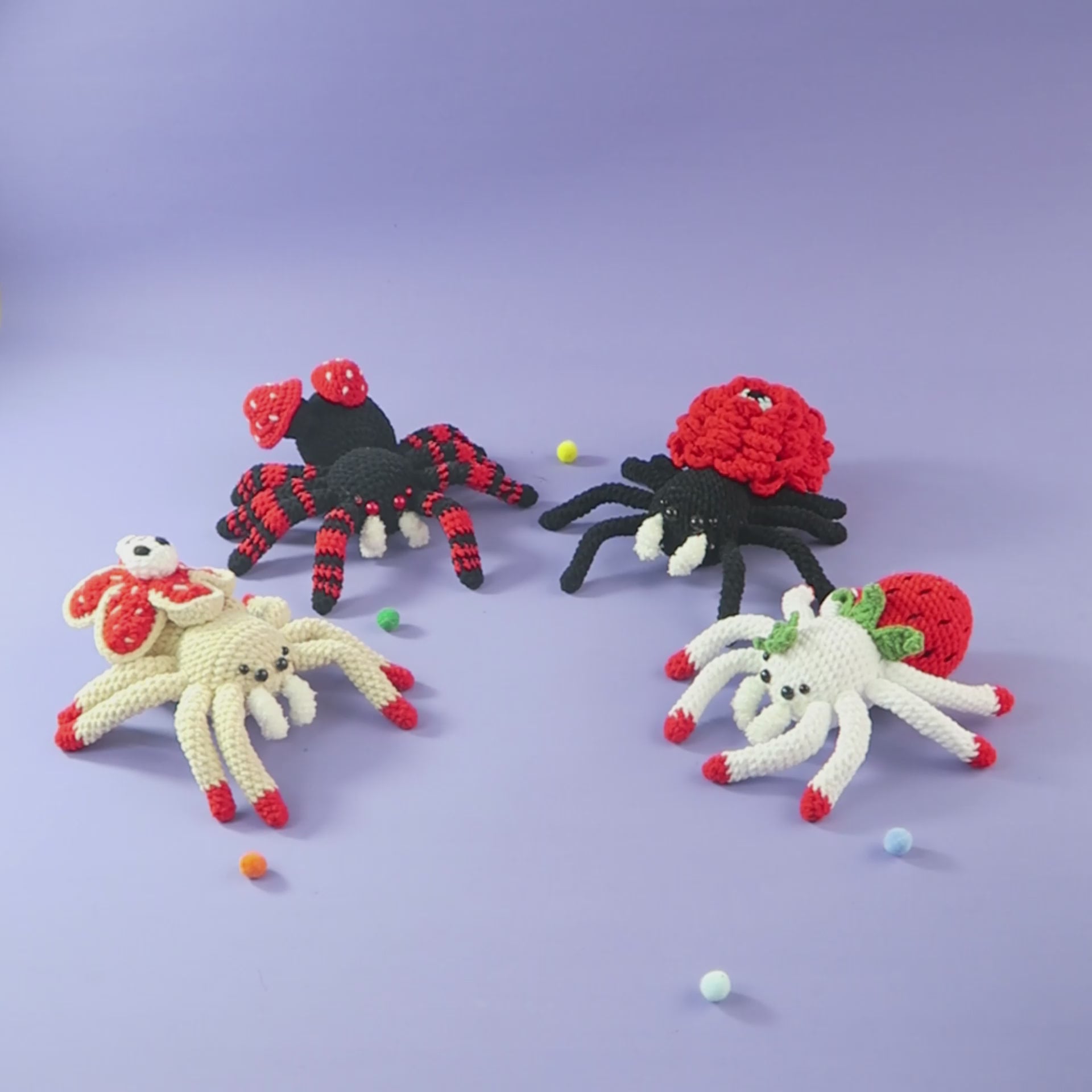 Halloween Flower Spider Crochet Video Review 