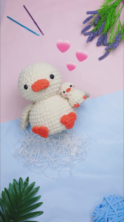 2-in-1 Duck Family Crochet Pattern