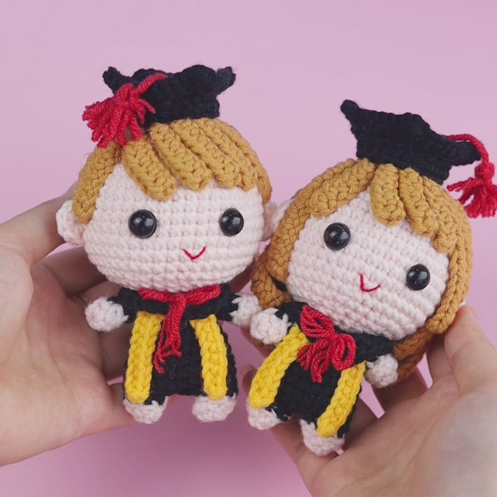 Graduation Doll Crochet Pattern – Hooktasy