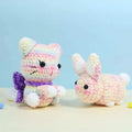 Rainbow Kitty & Bunny Crochet Pattern - Hooktasy