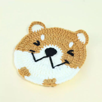 Shiba Coaster Crochet Pattern