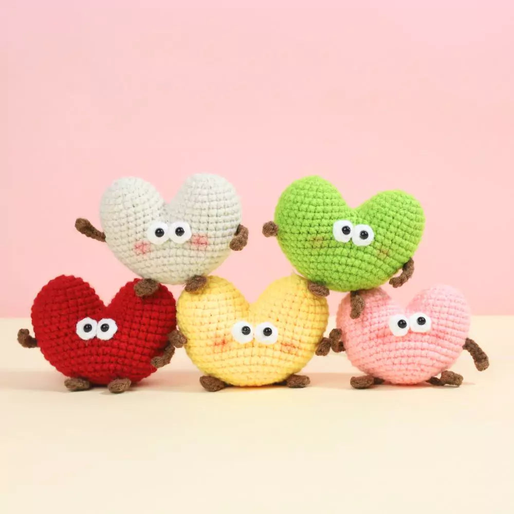 Colorful Tiny Heart Crochet Pattern