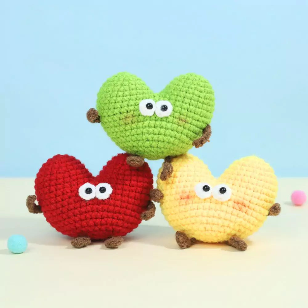 Colorful Tiny Heart Crochet Pattern