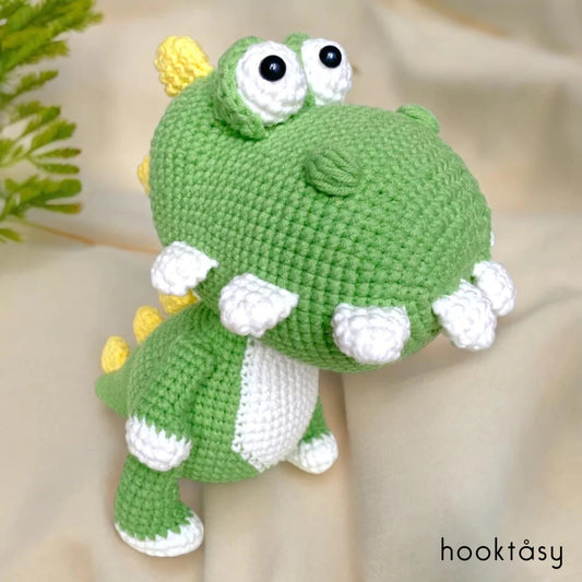 Toothy T-Rex Dinosaur Amigurumi Crochet - Hooktasy