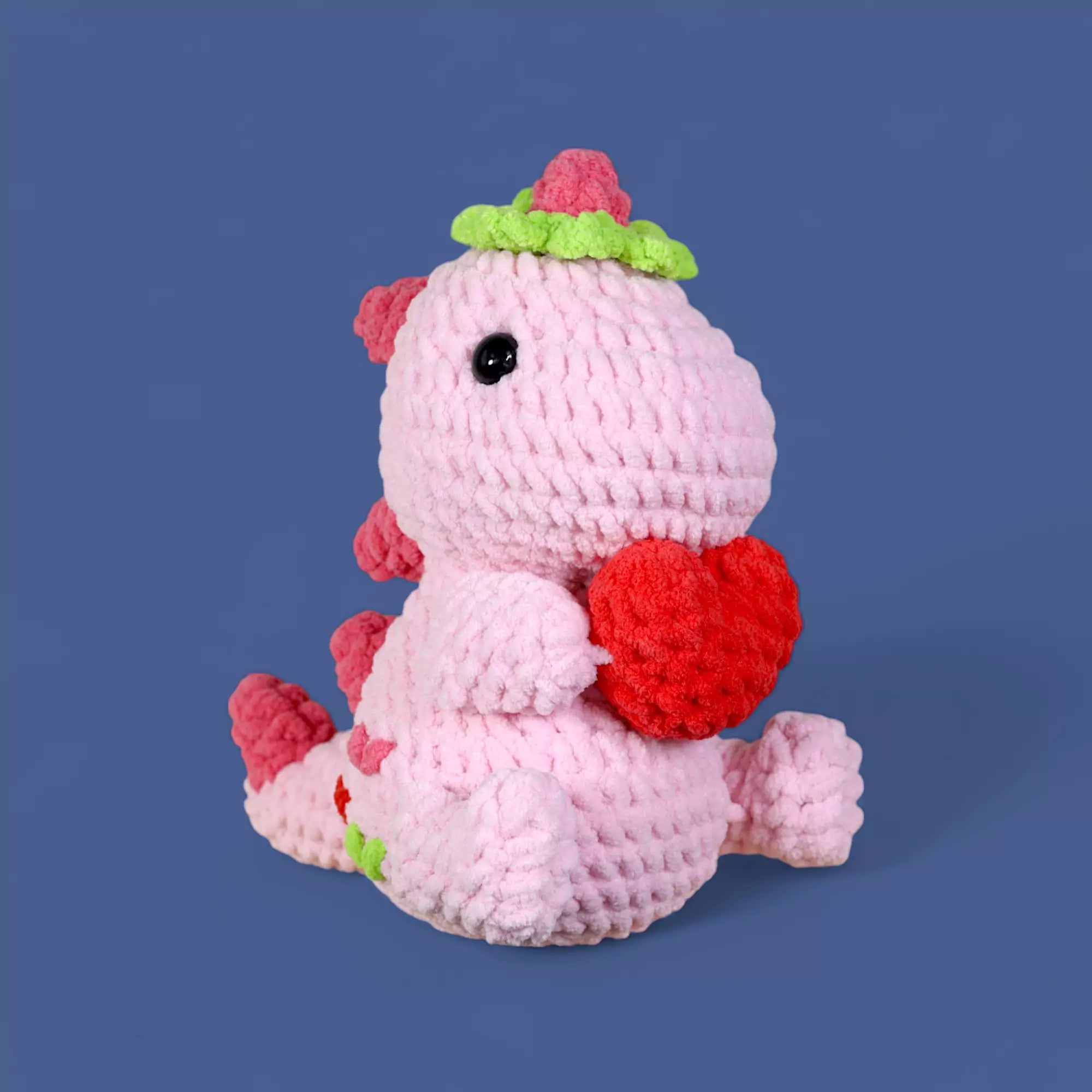 Dino Loveheart Crochet Pattern