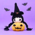 Wednesday Pumpkin Witch Halloween Crochet Pattern - Hooktasy